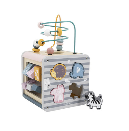 アクティビティボックス 木のおもちゃ 仕掛けボックス 型はめ遊び ルーピングあそび 迷路 迷路あそび 歯車あそび 木製おもちゃ 出産祝い ギフト プレゼント