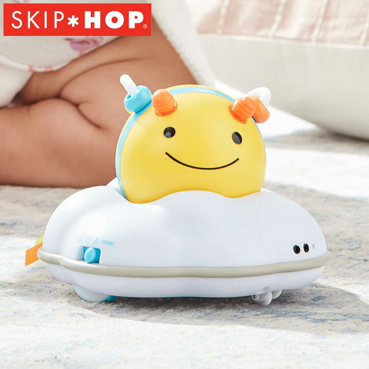SKIP HOP いっしょにハイハイビー スキップホップ ミツバチ 音遊び ラトル おいかけっこ 運動 おうち時間 メロディ カラフル ピカピカライト ビーズ 遊び方たくさん