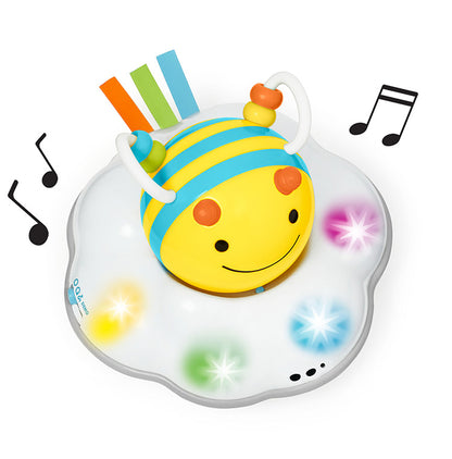SKIP HOP いっしょにハイハイビー スキップホップ ミツバチ 音遊び ラトル おいかけっこ 運動 おうち時間 メロディ カラフル ピカピカライト ビーズ 遊び方たくさん