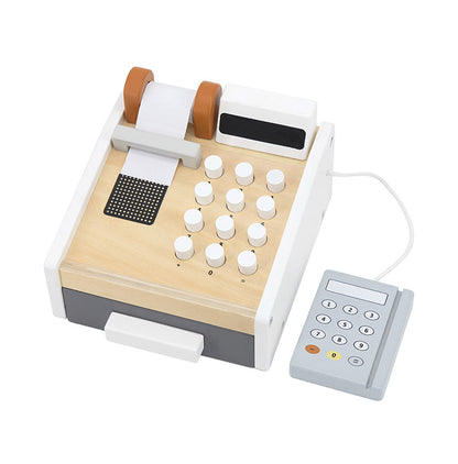 TRYCO キャッシュレジスター トライコ ごっこ遊び 本格的 スーパー アイス屋さん お店屋さんごっこ おしゃれ 知育玩具 木のおもちゃ おままごと レジあそび 木製玩具 3歳から