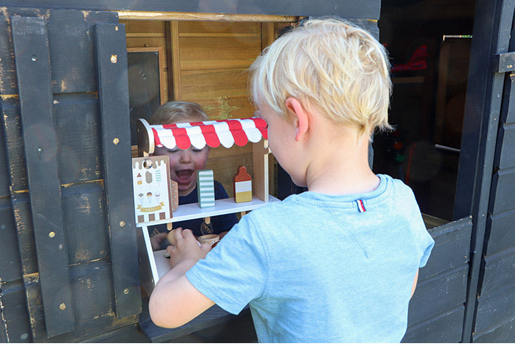 TRYCO アイスクリームショップ トライコ ごっこ遊び お店屋さんごっこ 木製おもちゃ 木製玩具 知育玩具 かわいい 出産祝い 誕生日プレゼント ギフト おままごと 木のおもちゃ