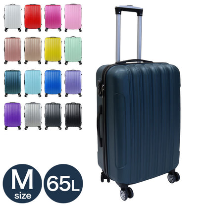 スーツケース 65L Mサイズ キャリーケース キャリーバッグ 安い 軽量 中型 ファスナー ジッパー 国内 旅行 おすすめ かわいい 女子旅 Transporter 出張 おしゃれ シンプル(代引不可)