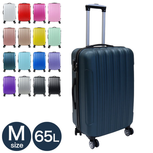 スーツケース 65L Mサイズ キャリーケース キャリーバッグ 安い 軽量 中型 ファスナー ジッパー 国内 旅行 おすすめ かわいい 女子旅 Transporter 出張 おしゃれ シンプル(代引不可)