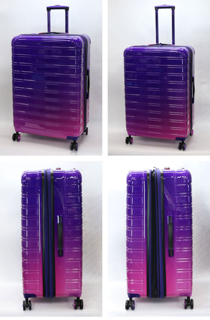 Lサイズ スーツケース キャリーケース キャリーバッグ 拡張 容量アップ 安い 軽量 大型 ファスナー ジッパー 国内 旅行 おすすめ かわいい 女子旅 グラデーション(代引不可)