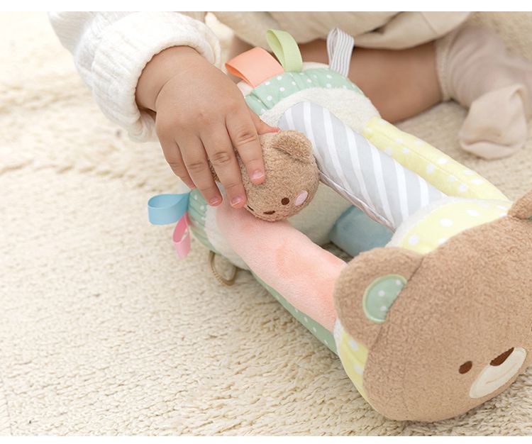 エド・インター ころりんくまさん ふわふわトーイ ラトル くま 洗濯可能 知育玩具 プレゼント おもちゃ かわいい 女の子 男の子 エドインター