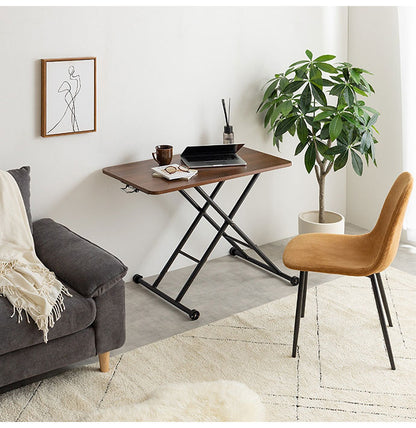 Saari サーリ 無段階ガス圧昇降式テーブル 折り畳み式 幅90cm 完成品 テーブル 奥行53.7cm 耐荷重約20kg 高さ調節自由 省スペース 一人暮らし ワンルーム リビング ローテーブル ガス圧昇降式(代引不可)