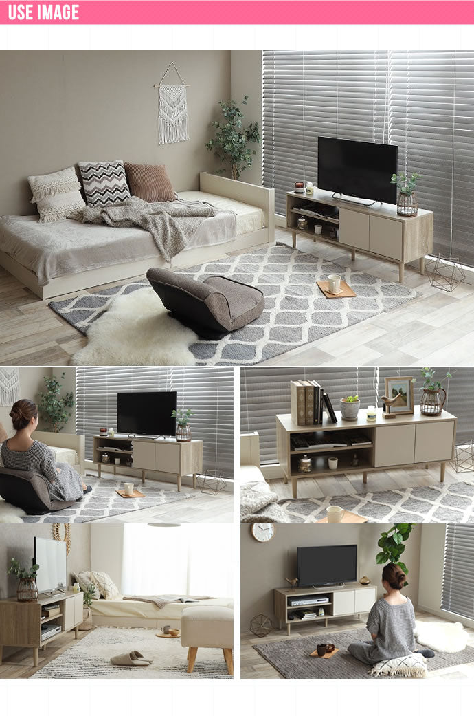 テレビ台 テレビボード 幅110cm 引出し 収納 TV台 TVボード おしゃれ 韓国インテリア バイカラー ツートンカラー ローボード リビングボード ロータイプ リビング 一人暮らし 北欧 ホワイト(代引不可)