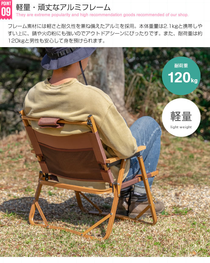 アウトドアチェア 1人掛け 折りたたみチェア キャンプチェア キャンプ椅子 ポケット 軽量 コンパクト スリム 携帯 持ち運び ポータブル 収納バッグ 収納袋 一人掛け 1P イス 椅子(代引不可)