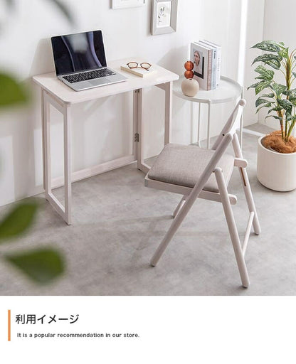 デスク チェア 2点セット 幅70cm 折りたたみテーブル 折りたたみチェア テレワーク 折りたたみ 折り畳み セット パソコンデスク 折り畳み 机 椅子 イス デスク&チェア 在宅 リモートワーク 勉強机(代引不可)