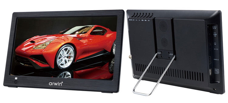 アーウィン 10.1インチ ポータブルテレビ&マルチプレーヤー 録画機能付き APT-101FP バッテリー内臓 アウトドア ドライブ キャンプ 車載 テレビ 軽量 コンパクト