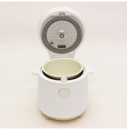 マイコン式 多機能炊飯器 2合炊き シンプル スタイリッシュ 1人暮らし タッチパネル 操作簡単 簡単お掃除 炊飯 炊き込みご飯 おかゆ スポンジケーキ HM-12W ホワイト