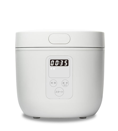 炊飯器 多機能4合炊き 4合 お粥 煮物 ヨーグルト ケーキ 蒸し料理 簡単操作 シンプル スタイリッシュ インテリア おしゃれ タッチパネル コンパクト HTS-350WH