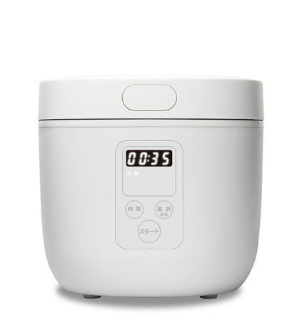 炊飯器 多機能4合炊き 4合 お粥 煮物 ヨーグルト ケーキ 蒸し料理 簡単操作 シンプル スタイリッシュ インテリア おしゃれ タッチパネル コンパクト HTS-350WH