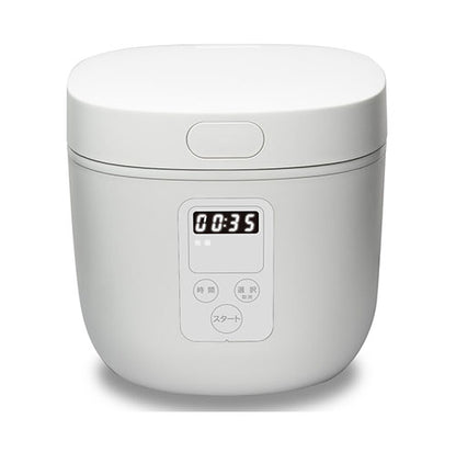 炊飯器 多機能4合炊き 4合 お粥 煮物 ヨーグルト ケーキ 蒸し料理 簡単操作 シンプル スタイリッシュ インテリア おしゃれ タッチパネル コンパクト HTS-350WH