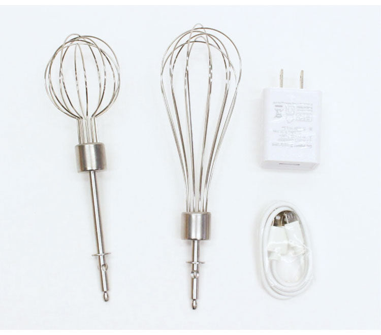 コードレスハンドミキサー HCDL-CHM001 大小2種類のウィスク付き 5段階のスピード調整 コードレス ハンドミキサー 充電式 ミキサー 泡立て器 ハンディミキサー