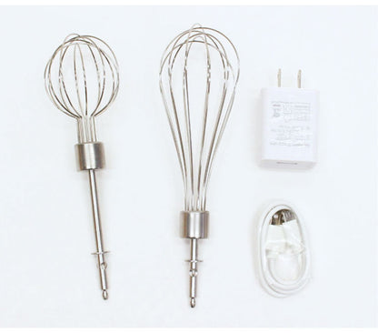 コードレスハンドミキサー HCDL-CHM001 大小2種類のウィスク付き 5段階のスピード調整 コードレス ハンドミキサー 充電式 ミキサー 泡立て器 ハンディミキサー