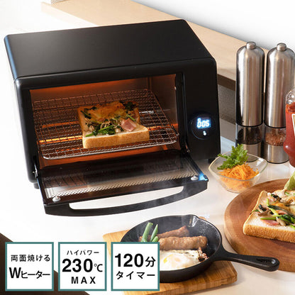マイコン式オーブントースター OVT-10M 上下ヒーター オーブン トースター トースト 焼き菓子 ピザ グラタン ホイル焼き スキレット料理 タッチセンサー