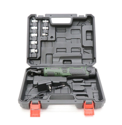 12V充電式ラチェットレンチ HD-REC01 締め作業 コンパクトサイズ LEDライト付き 電池残量表示ランプ付き ラチェットレンチ コンパクト グリーン コードレス