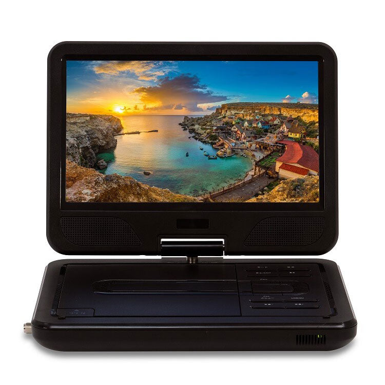 10.1型充電式ポータブルDVDプレイヤー TV機能付き PD-F1011TS DVD 地デジ 10.1インチサイズ モニターの角度調節が可能 折りたたみ可能