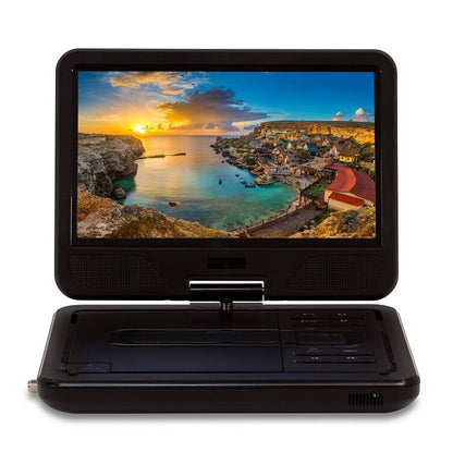 10.1型充電式ポータブルDVDプレイヤー TV機能付き PD-F1011TS DVD 地デジ 10.1インチサイズ モニターの角度調節が可能 折りたたみ可能