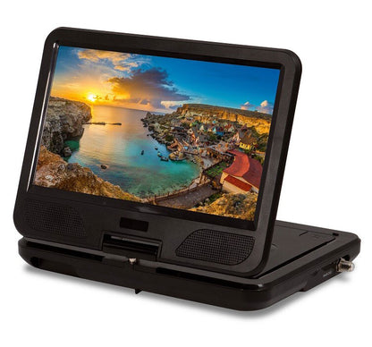 10.1型充電式ポータブルDVDプレイヤー TV機能付き PD-F1011TS DVD 地デジ 10.1インチサイズ モニターの角度調節が可能 折りたたみ可能