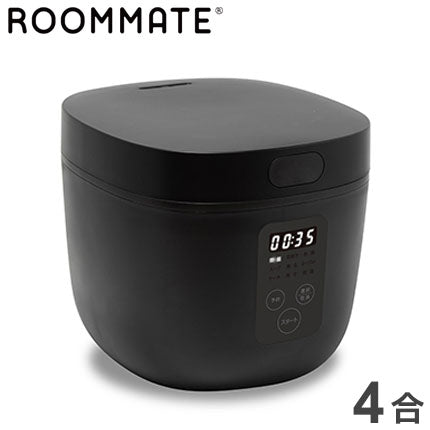 4合 炊飯器 ブラック RM-200H BK 炊飯器 炊飯ジャー 白米 お米 グルメ炊き グルメ カンタン キッチン 料理 コンパクト オシャレ タッチパネル 調理 インテリア