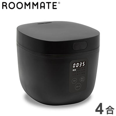 4合 炊飯器 ブラック RM-200H BK 炊飯器 炊飯ジャー 白米 お米 グルメ炊き グルメ カンタン キッチン 料理 コンパクト オシャレ タッチパネル 調理 インテリア