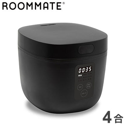 4合 炊飯器 ブラック RM-200H BK 炊飯器 炊飯ジャー 白米 お米 グルメ炊き グルメ カンタン キッチン 料理 コンパクト オシャレ タッチパネル 調理 インテリア
