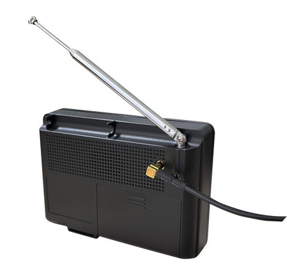 テレビラジオ 4.5インチ ワンセグTVラジオ コンパクト OT-1PT45S テレビ 外部アンテナケーブル付き イヤホン付き OVER TIME 家庭用 外出先 字幕 音声切替 オーバータイム