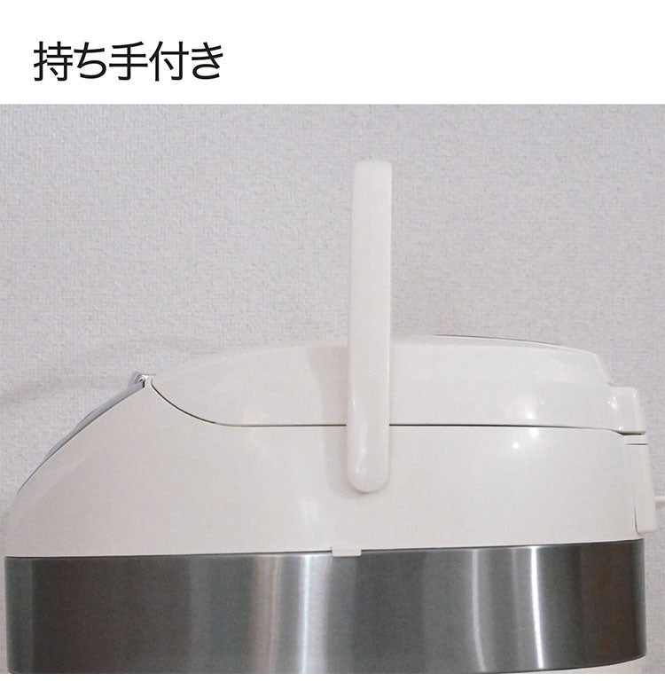 一升炊き炊飯器 炊飯器 5つのメニュー 予約機能 簡単操作 ホワイト キッチン家電 炊き立て 炊飯 加楽炊き スチーム料理対応 保温機能 ROOMMATE RM-248H-WH
