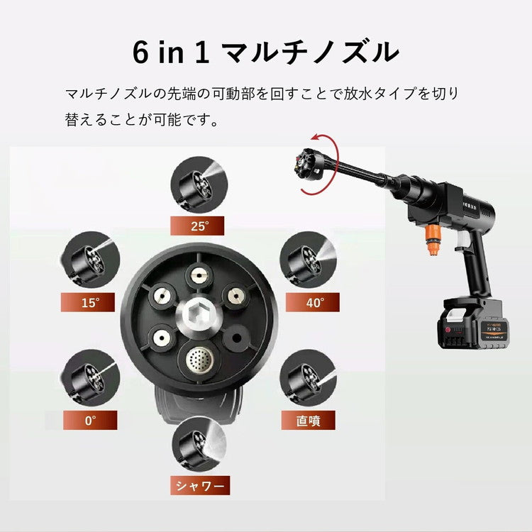 モバイル 高圧洗浄機 洗浄ボトル装着可能 洗車 外壁 庭 コードレス MW-MHC66