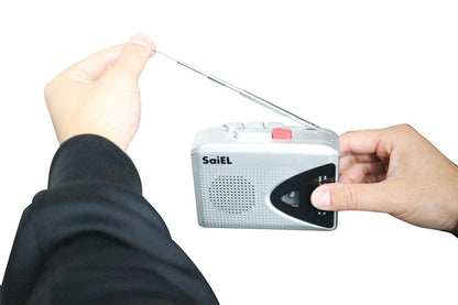 録音機能付き ポケットラジカセ コンパクト 普段使い 緊急時 録音機能付き ラジオ 録音 再生 SLI-24