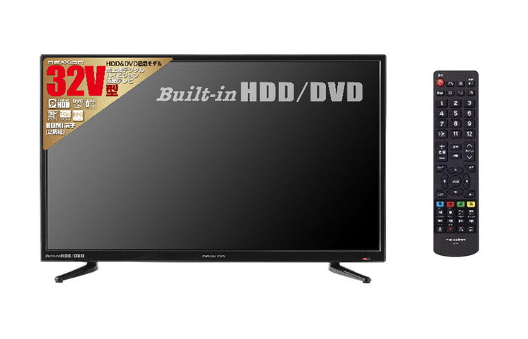 DVDプレーヤー内蔵 HDD搭載 32V型地上波デジタルハイビジョン液晶テレビ FT-A3228DHB USBメディアプレーヤー機能 ネクシオン neXXion HDD500GB搭載 32インチ