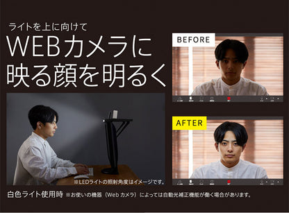 キングジム 机上台 ライト付きディスプレイボード モニター台 小物置き ライト付き USB給電 省スペース PC周辺機器 デスク上収納 すっきり 整理整頓 デスクライト 便利 LDB-500
