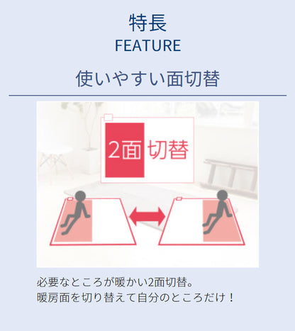 コイズミ 3畳 ホットカーペット カバー付き 防寒 プレゼント ギフト おしゃれ かわいい KDC-30227(代引不可)