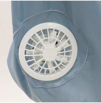 空調ベスト エアーコンディションベスト ファン付きベスト グレー M L LL サイズ 涼しい 送風ファン付き 扇風機作業服 扇風機