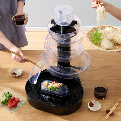 Otona オトナ 大人の流しそうめん 流しそうめん機 薬味ポケット付き 卓上 コードレス 電池式 世界流しそうめん協会認定