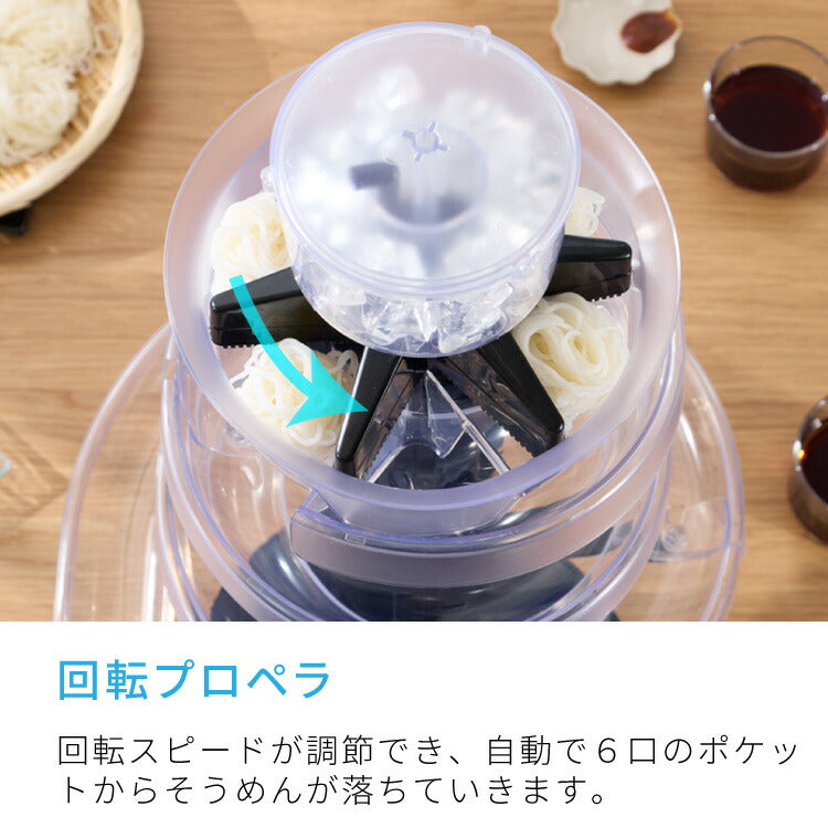 Otona オトナ 大人の流しそうめん 流しそうめん機 薬味ポケット付き 卓上 コードレス 電池式 世界流しそうめん協会認定