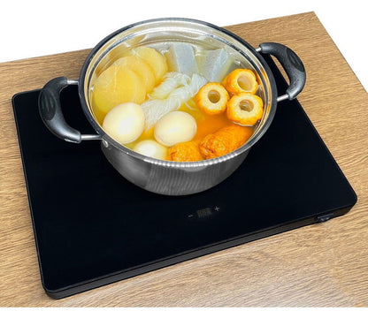 THERMO ビュッフェプレート ネオ プレートに置くだけ 料理 保温 鍋 お弁当 ROOMMATE RM-208H ブラック ホワイト 保温プレート 電気保温プレート 温度調整可