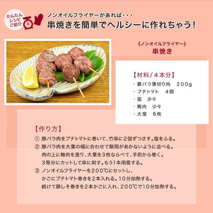 ROOMMATE ゼロフライヤーミニ レッド ホワイト ノンフライヤー ノンオイル 油 調理家電 コンパクト 新生活 EB-RM9700A