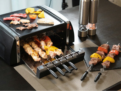 PURETONE 自動回転 グリル ホットプレート 串焼き 焼肉 焼き鳥 同時調理 ホームパーティー SC-T666