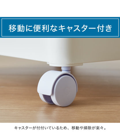 キッチンワゴン キャスター付き 3段 スマート ワゴン Fit W2502色 組立式 隙間収納 日本製 すき間 収納ストッカー キッチン 食品 ストック 食料ストック 不動技研