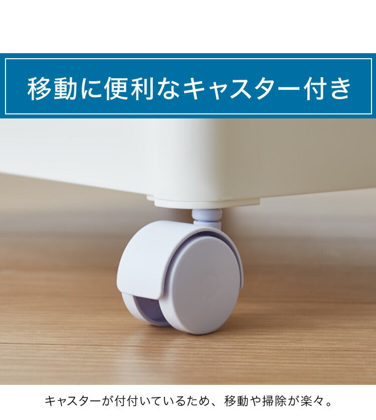 キッチンワゴン キャスター付き 3段 スマート ワゴン Fit W350 2色 組立式 隙間収納 日本製 すき間 収納ストッカー キッチン 食品 ストック 食料ストック 不動技研