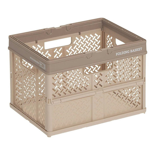 PRX 折りたたみバスケット ハンドル付M ベージュ天馬4904746128386(代引不可)