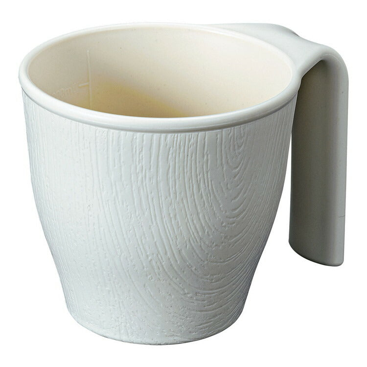 木目マグカップ(目盛付)NK-280IV アイボリー陽光(ようこう)4905001389559(代引不可)