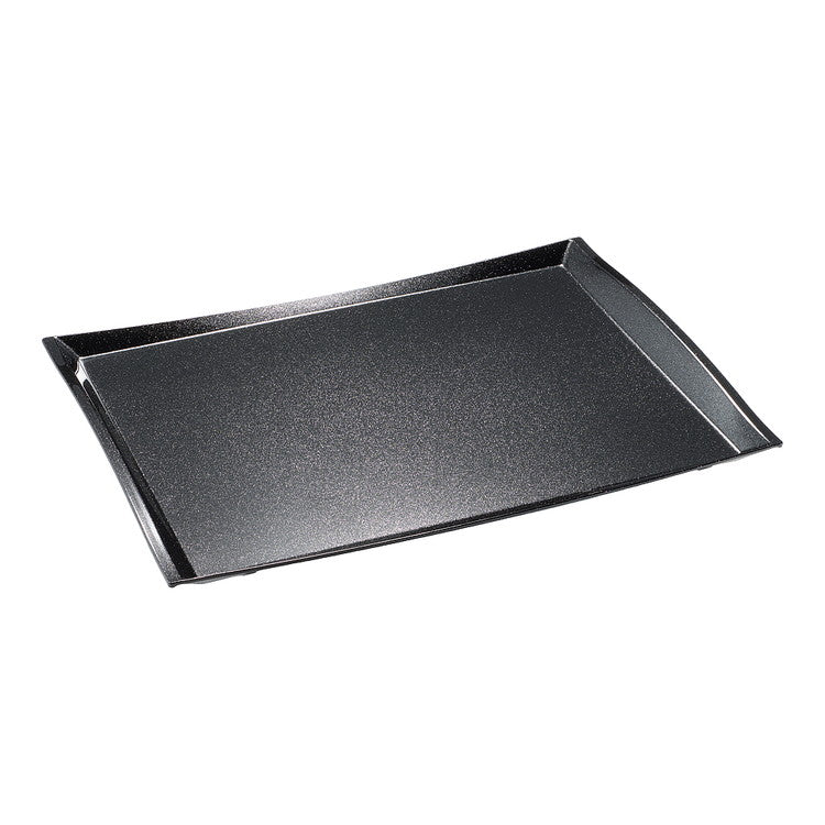 ブラックパール葵盆(ノンスリップ加工)尺4寸関東プラスチック工業4905001389658(代引不可)