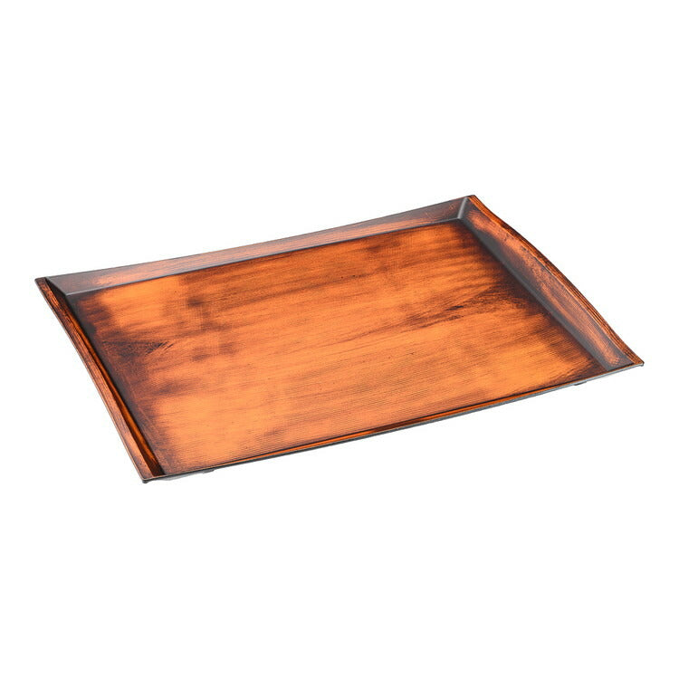 レトロ木目 葵盆(ノンスリップ加工)尺4寸関東プラスチック工業4905001389719(代引不可)