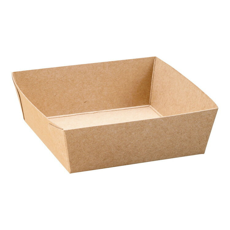 クラフトベーキングトレー(茶無地)BT8732(50枚入)天満紙器4905001390388(代引不可)