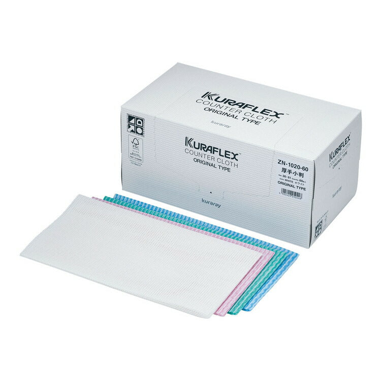 クラフレックスカウンタークロス60枚入ZN-1022-60グリーンクラレ株式会社4905429250486(代引不可)