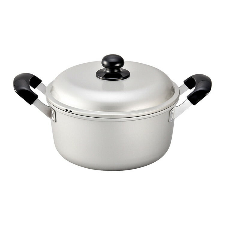 アルマイト シルビー 両手鍋22cm北陸アルミニウム株式会社4977449108030(代引不可)